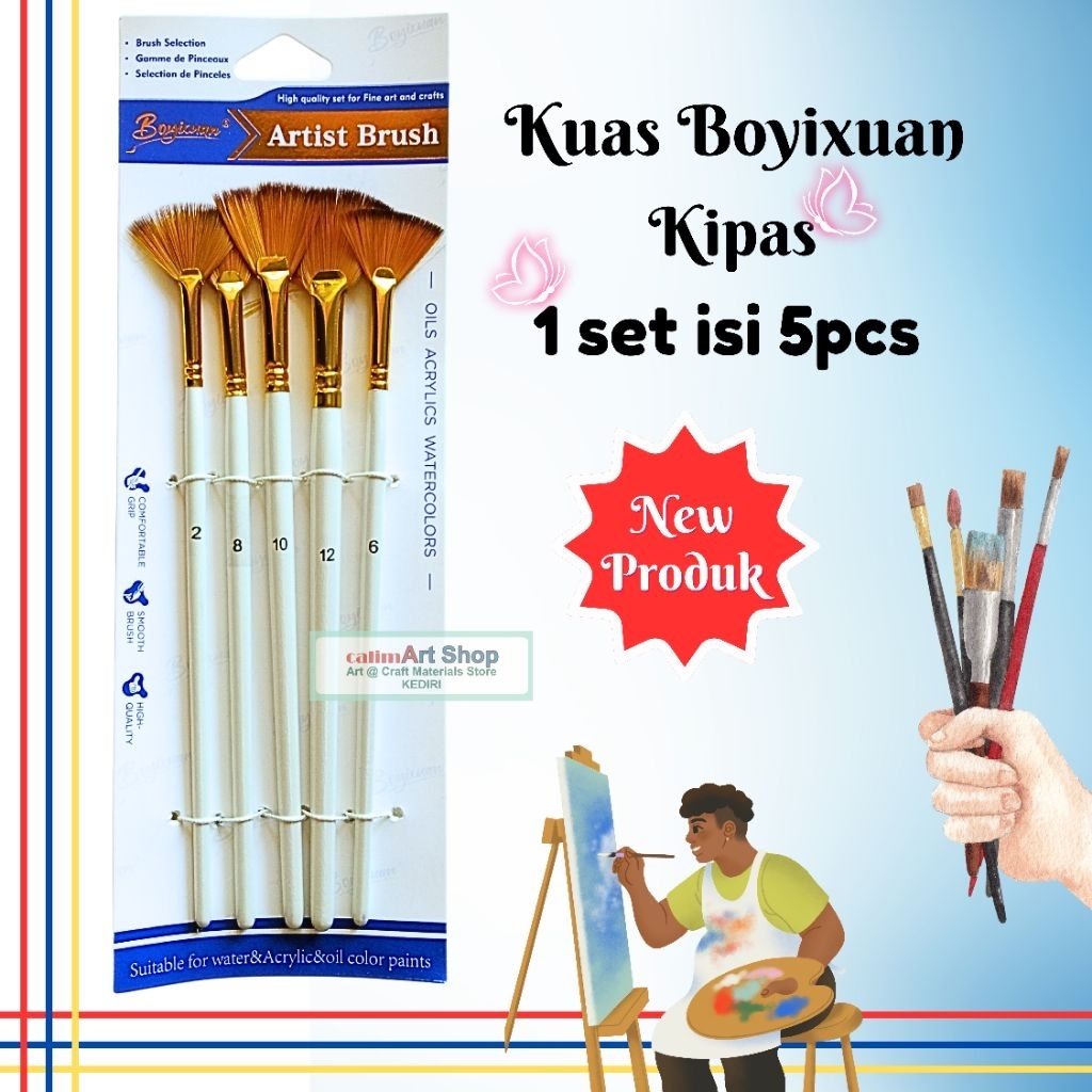 

Brush Fan /Kuas Kipas /Brush Fan Set
