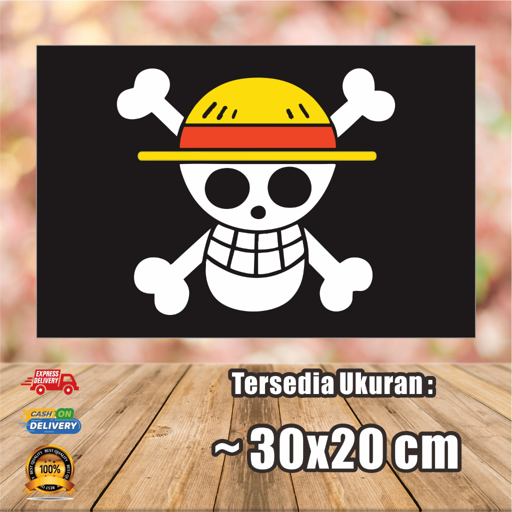 

STIKER STICKER ANIME One Piece Bendera Mini