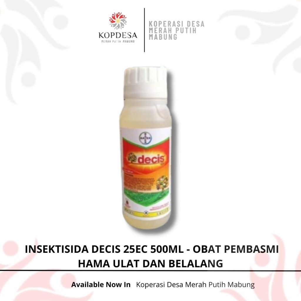Insektisida Decis 25EC 500ML - Obat Pengendali Hama Ulat Dan Belalang