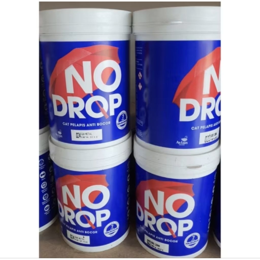 NO DROP CAT TEMBOK DINDING 1kg Cat Interior Eksterior CAT NO BOCOR