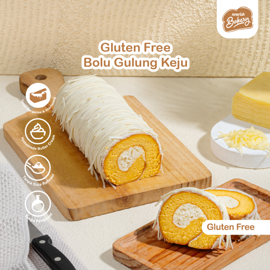 

Gluten Free Bolu Gulung Keju