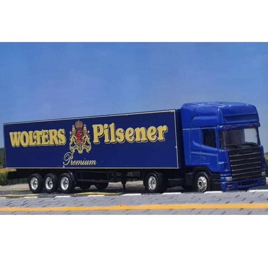 Miniatur Truck Mega Master - Head Tractors - Scania Wolters Pilsener Skala 1:87 (HO Scale)