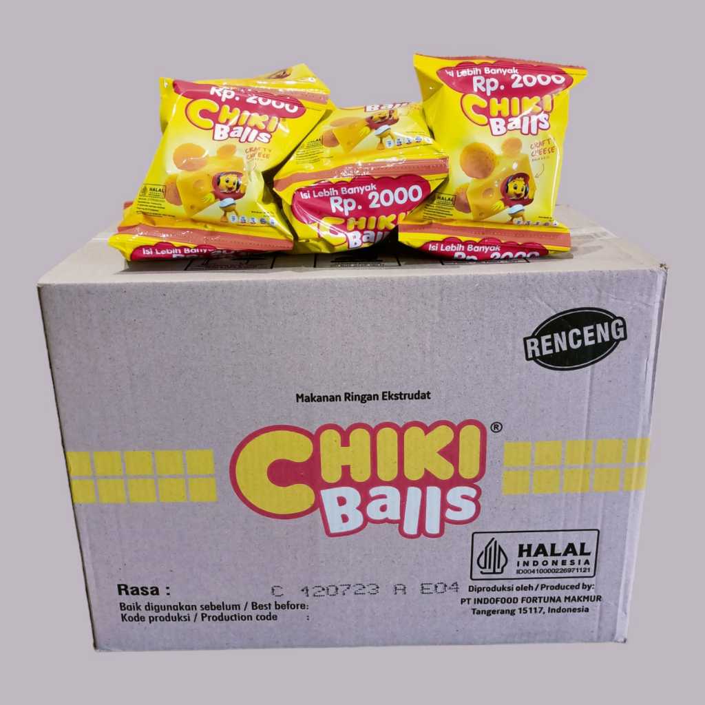 

CHIKI BALLS Ayam, Coklat dan Keju Snack 16gr [60 pcs/karton]