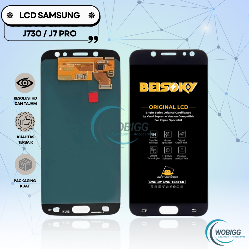 LCD TOUCHSCREEN SAMSUNG GALAXY J7 PRO 2017 / J730 ORIGINAL COMPLETE FULLSET NEW SPAREPART HP