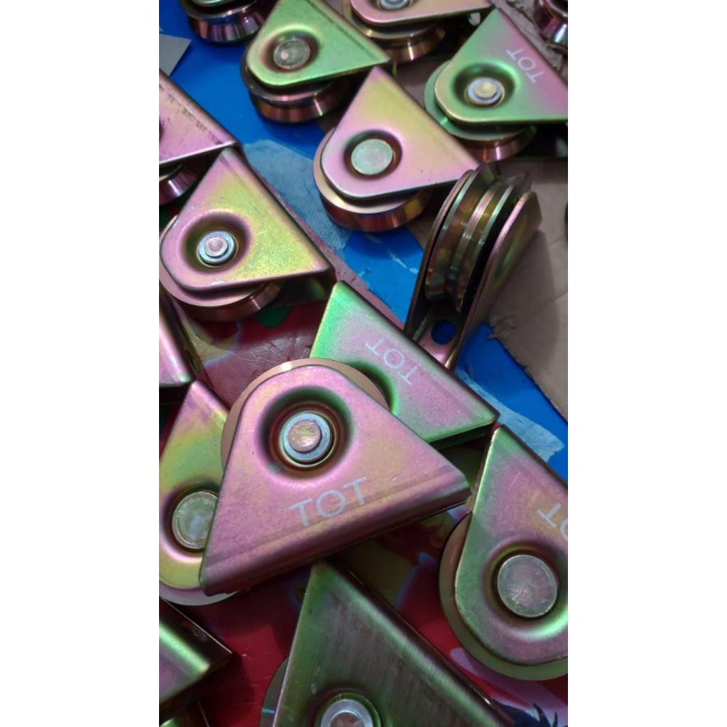 RODA PINTU GERBANG PAGAR 6CM BULAT/RODA PAGAR SINGLE BEALING 2,5 INCH IMPORT