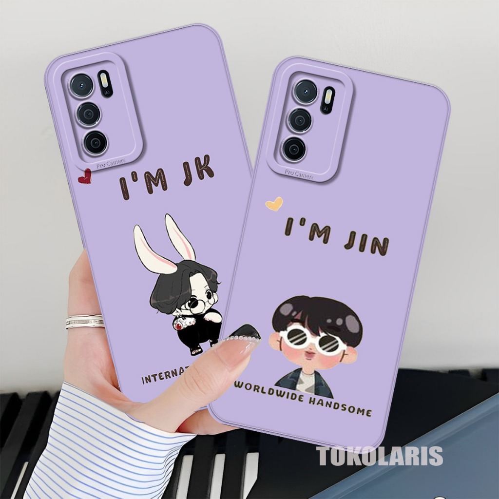 (TL-01) OPPO A16 - A54S - A54 - A55  Softcase Procamera Silicon Case motif kartun cute bts    Silico