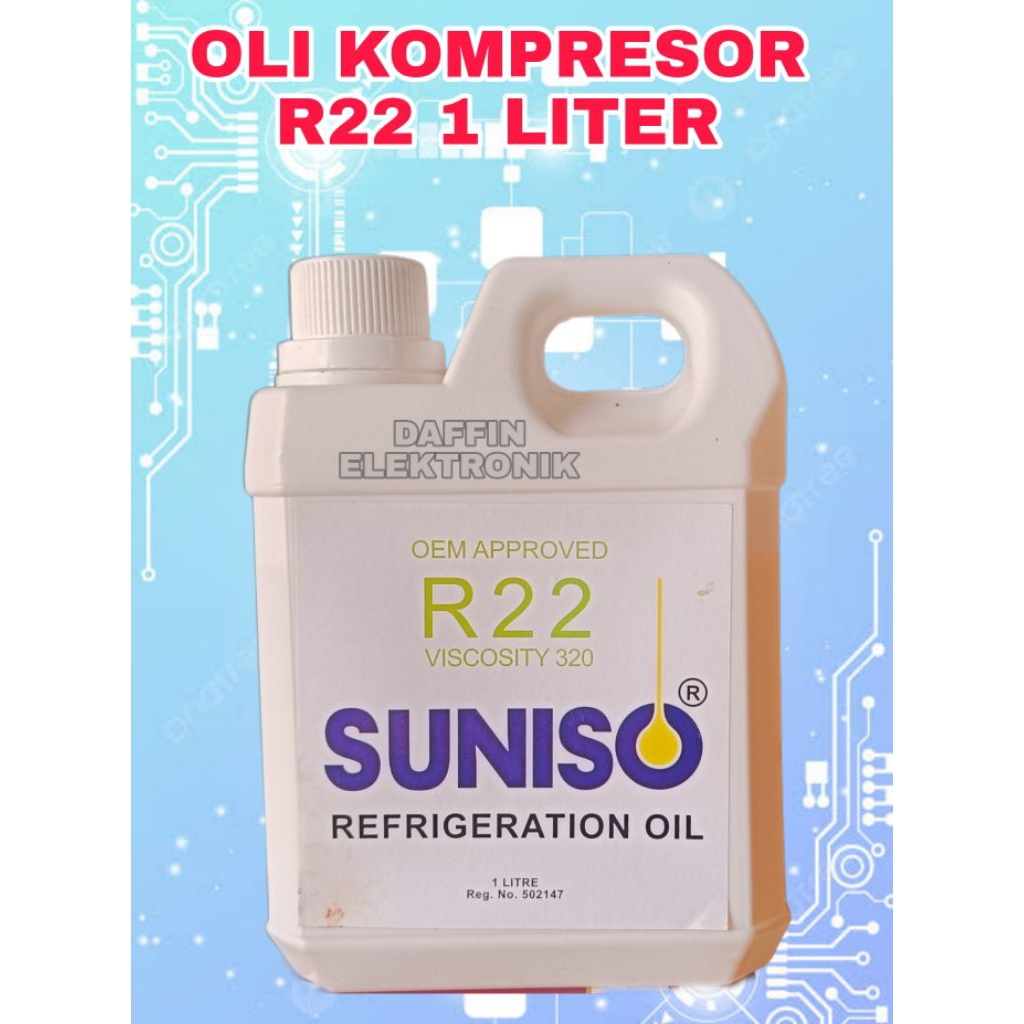 OLI R22 1 Liter | Oli Kompresor R22 Suniso | Oli Kulkas R22