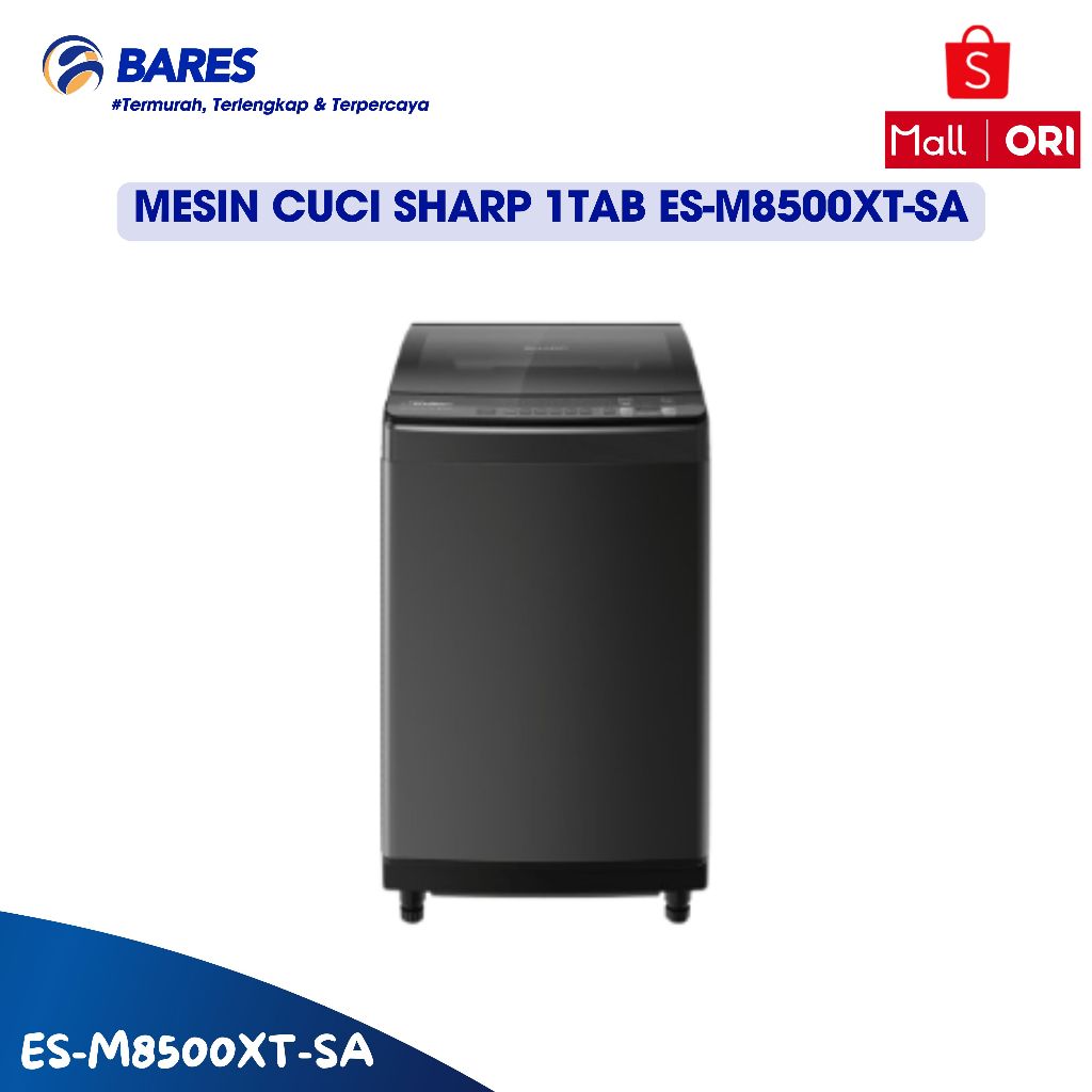 Mesin Cuci SHARP 1Tabung ES-M8500XT-SA 8.5kg