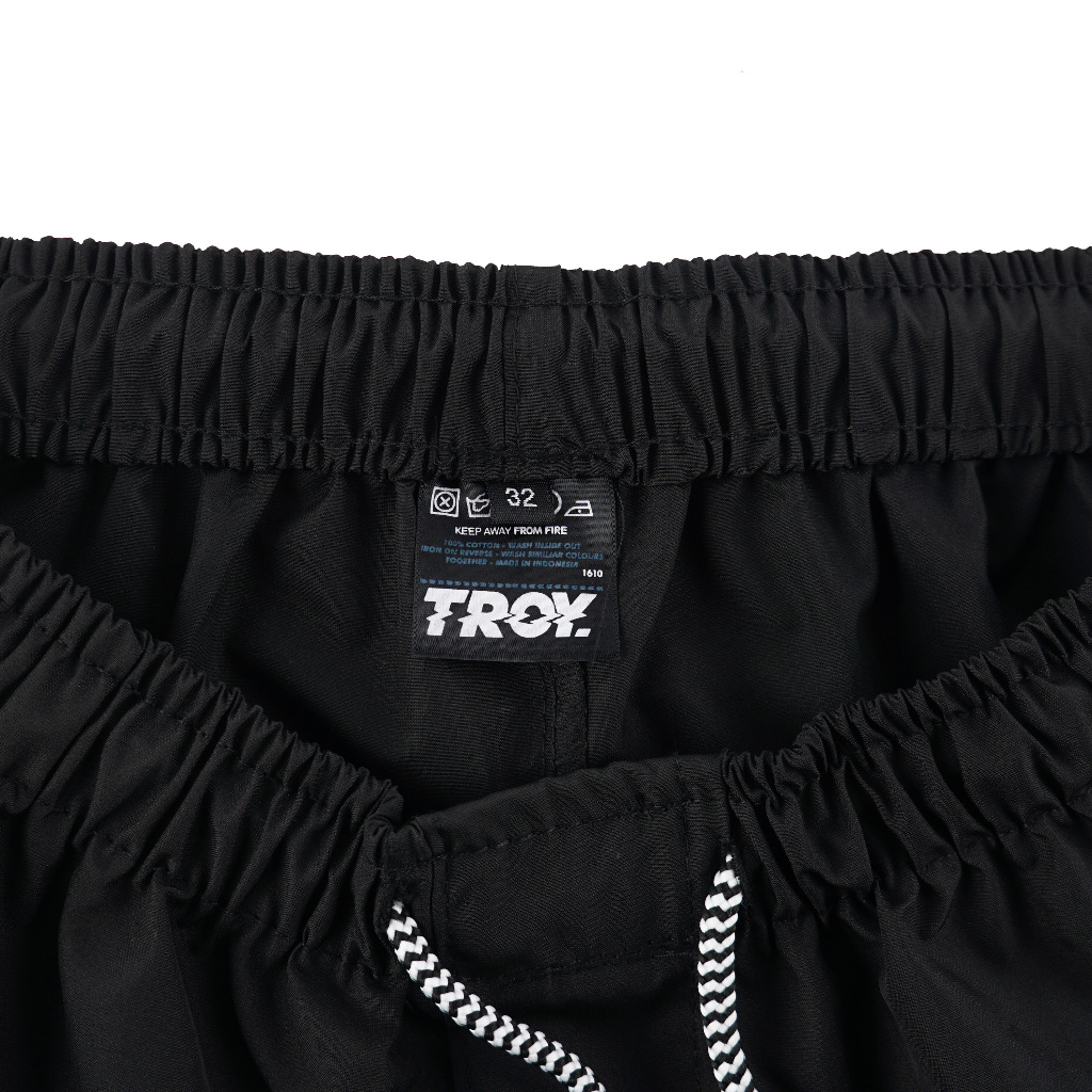Troy Company Boardshort Black Stay Busy Vertical - Celana Pendek Hitam PTD 2281