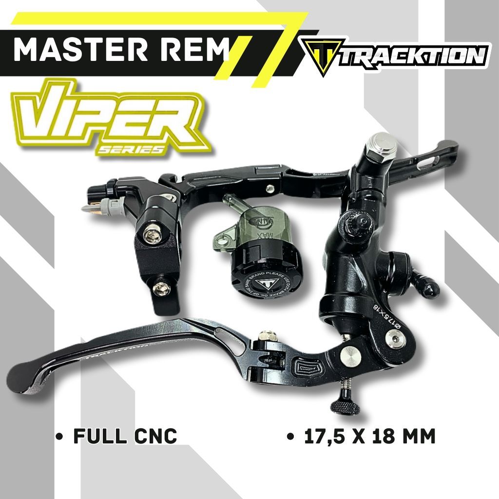 [ TRACKTION ] Master Rem Pump Radial Tracktion Viper Universal | Handle Master Pum TAD Racing