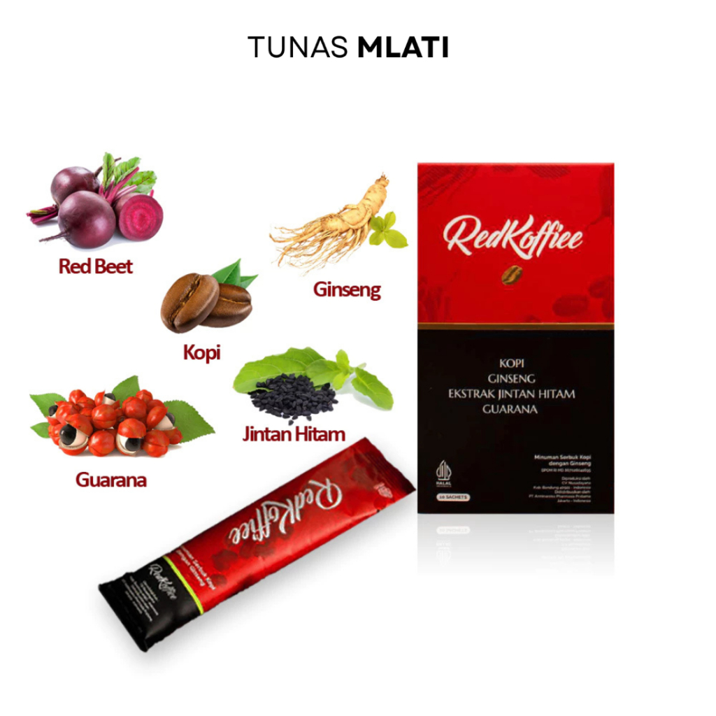 

TUNAS MLATI Kopi Merah Atau Red Koffiee Armina Daily 1 Box Isi 10 Sachet
