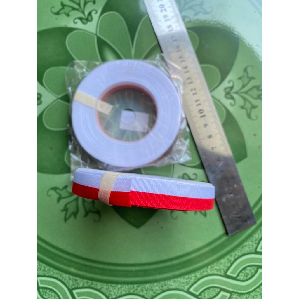 

ACC Pita Bendera Merah Putih Per Roll 1/2 inc / 18 meter Satin Agustusan Karnaval