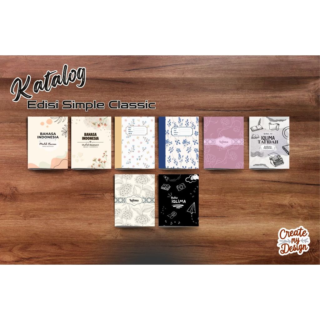 

Buku Tulis Custom edisi Simpel dan Klasik