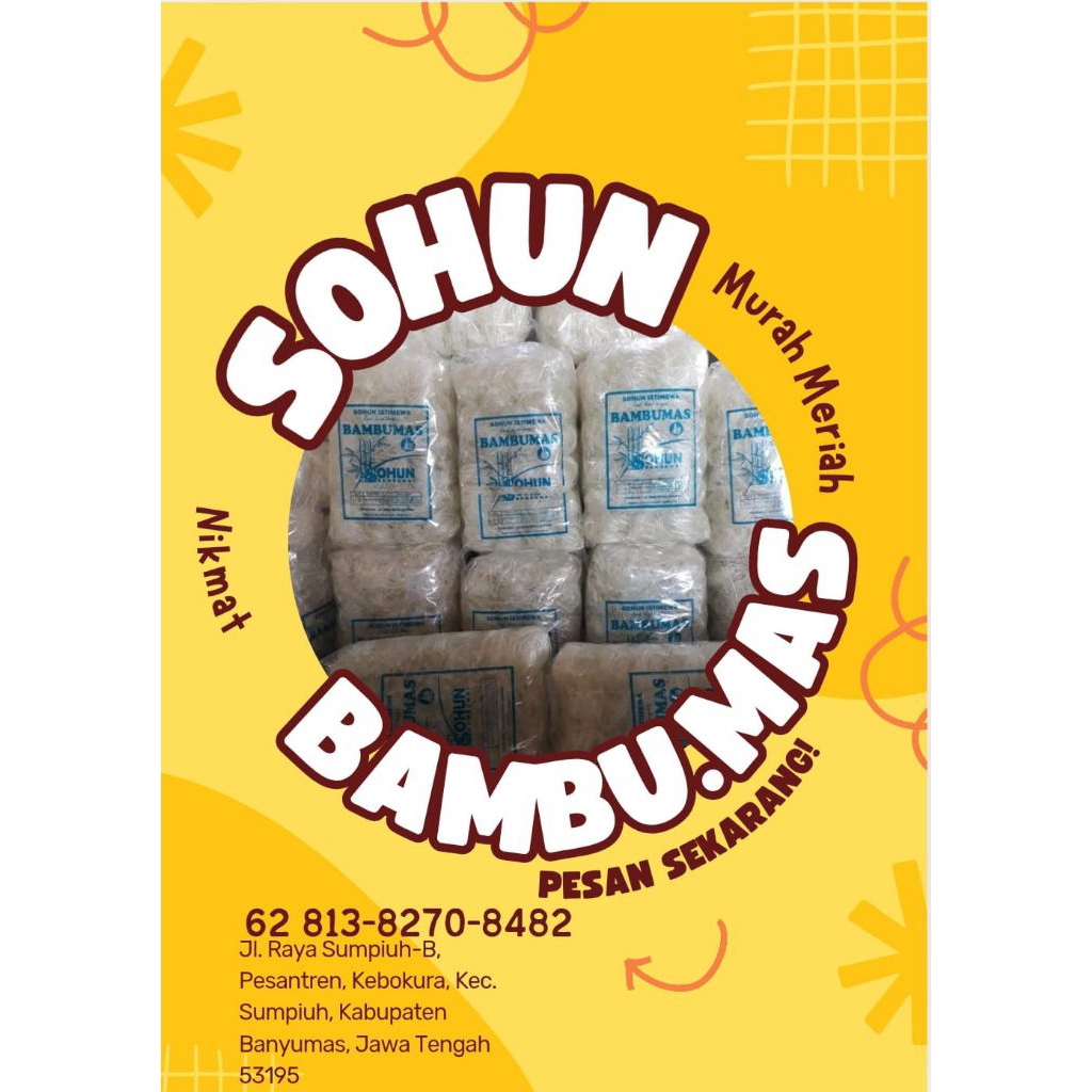 

Sohun bambu mas 1kg,sohun Cap Bambu mas