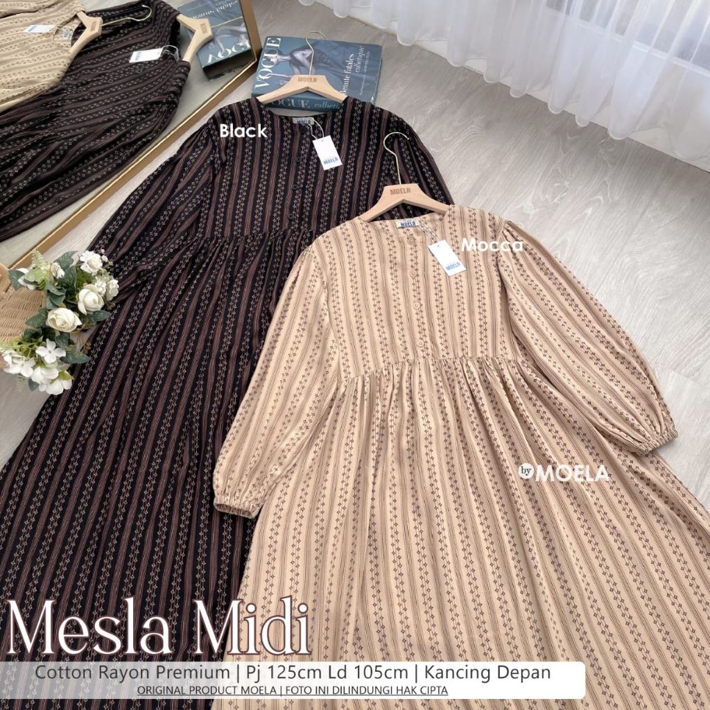 DRESS-DANMA MIDI original produk MOELA