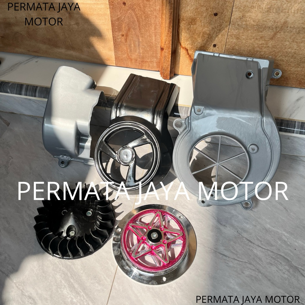 FULL SET COVER SET KIPAS DAN SPINER BINTANG MERAH FIZR FIZR cover tutup mesin set kipas + spiner bin