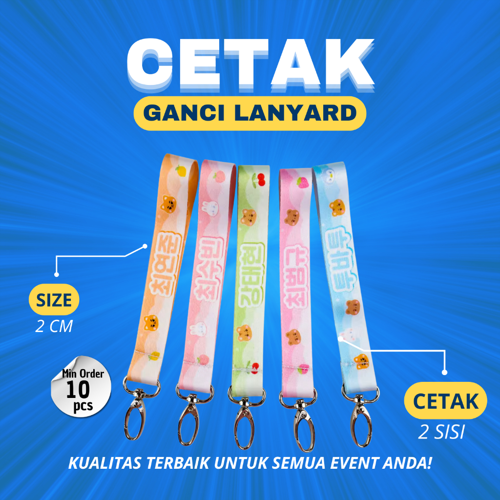 

Ganci Lanyard Custom Anti Mainstream Kamu Desain,Kami Realisasikan!