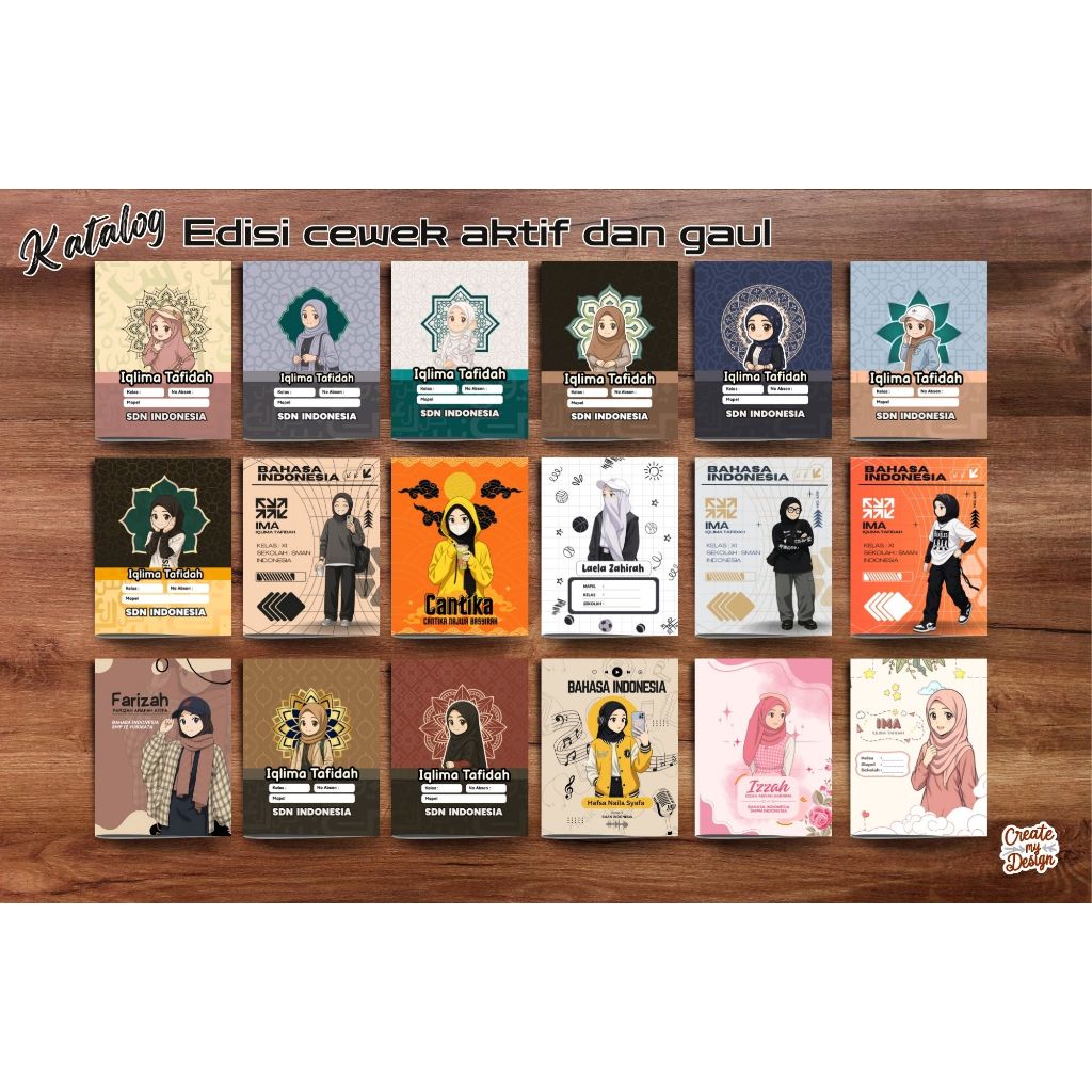 

Buku Tulis Custom edisi Cewe aktif dan gaul