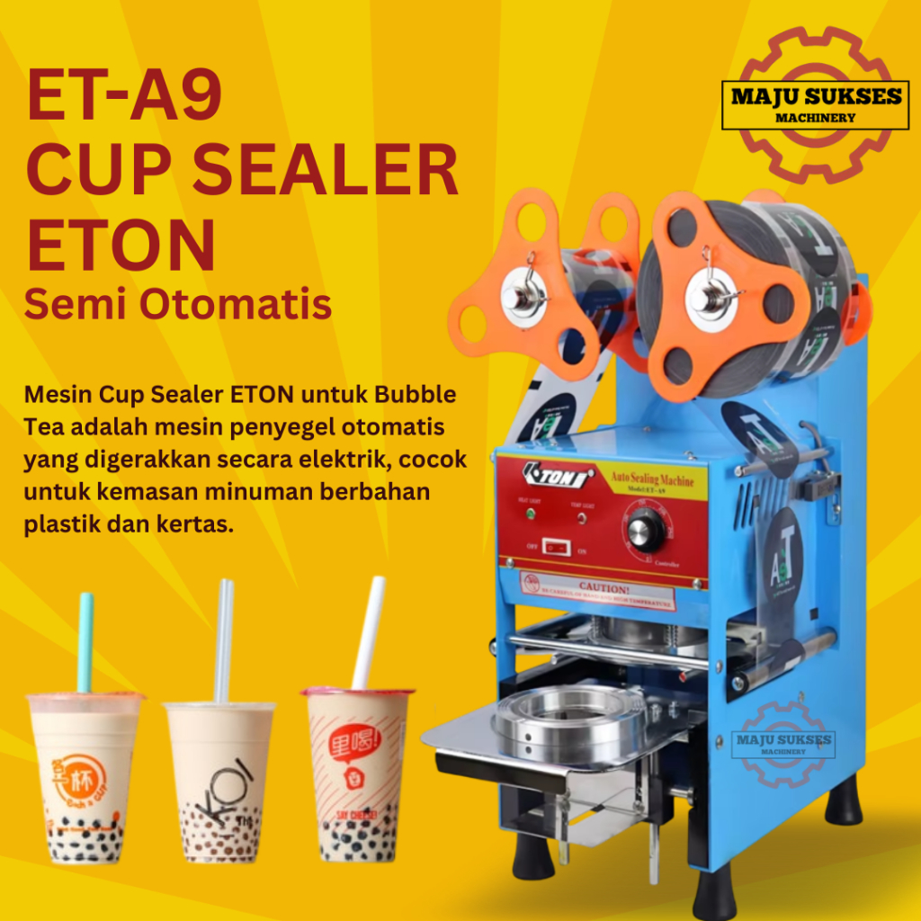 Mesin Cup Sealer Plastik ET-A9/ Alat Press Plastik Semi Otomatis