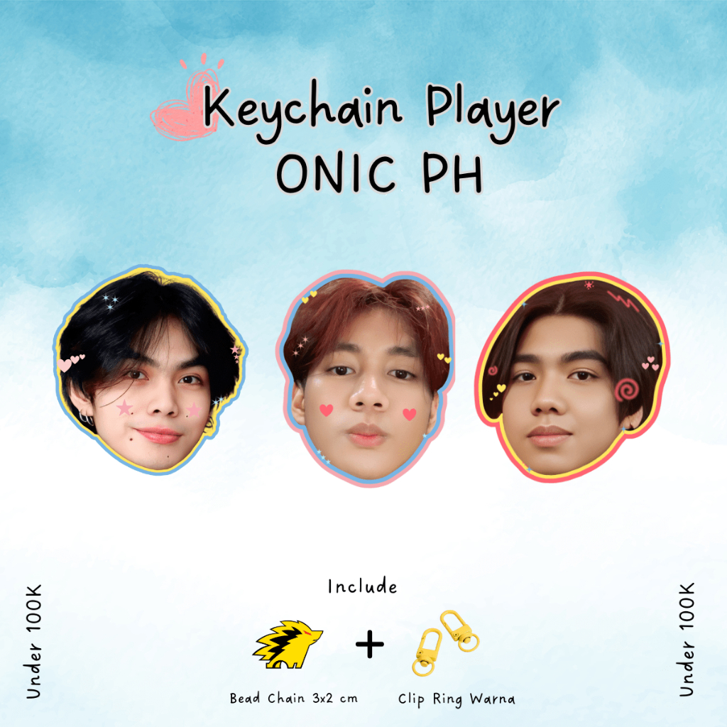 Keychain Player Mobile Legend ONIC PH [Ganci Akrilik 2 Sisi]