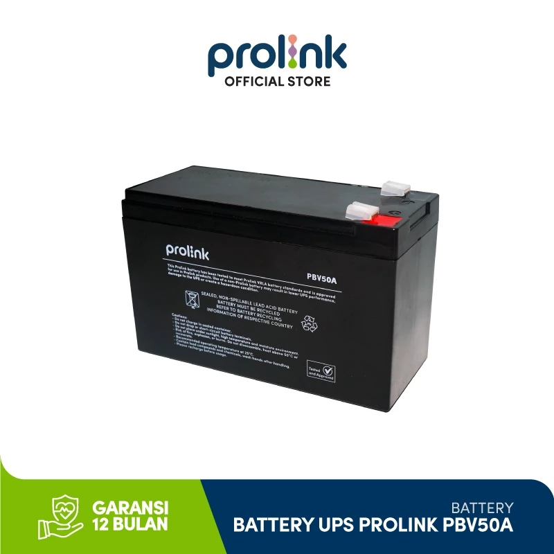 Baterai UPS Prolink 12v 10a untuk UPS 850va 1500va 2000va