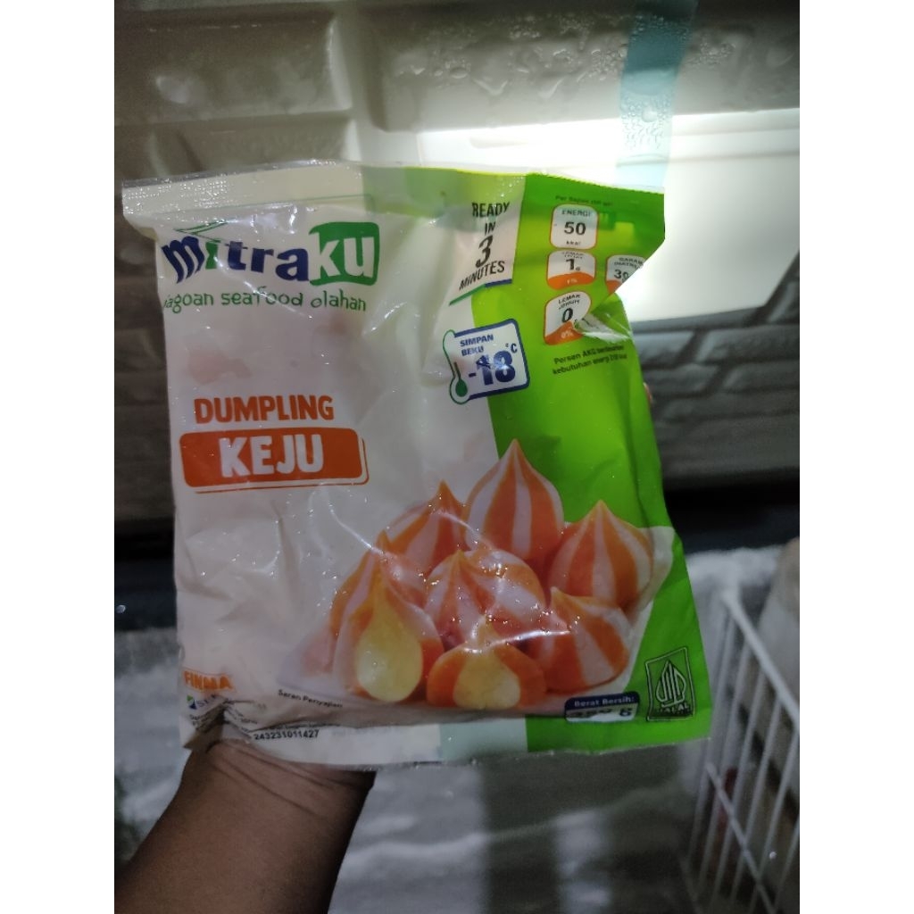 

mitraku dumpling keju 250gram