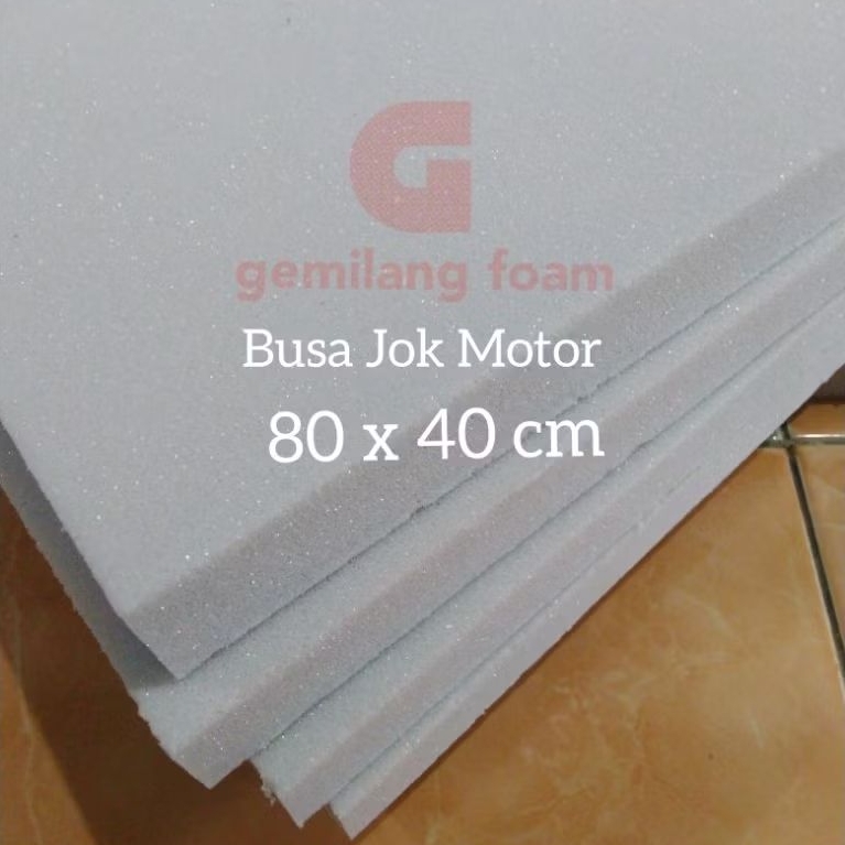 Busa Lembaran Jok Motor Busa Padat Spons Sadel Jok Motor Tebal 4cm/3cm. uk. 80x40cm