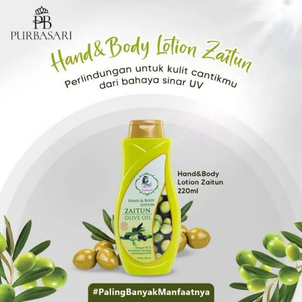 Purbasari hand & body lotion Zaitun olive oil