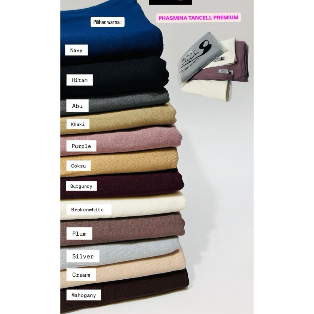 Pashmina Tencel premium ikmal hijab