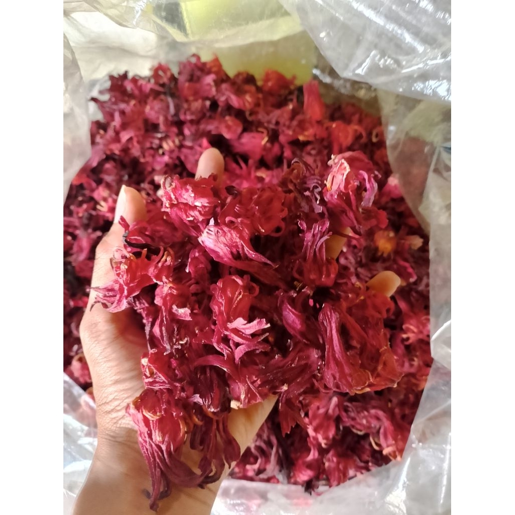 

Bunga Rosella Merah Kering 500 Gram murah panenan baru Grade A 500gr