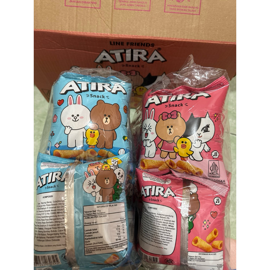 

chiki Atira line / baby shark , chiki milko rasa coklat , chiki doraemon isi 10bungkus