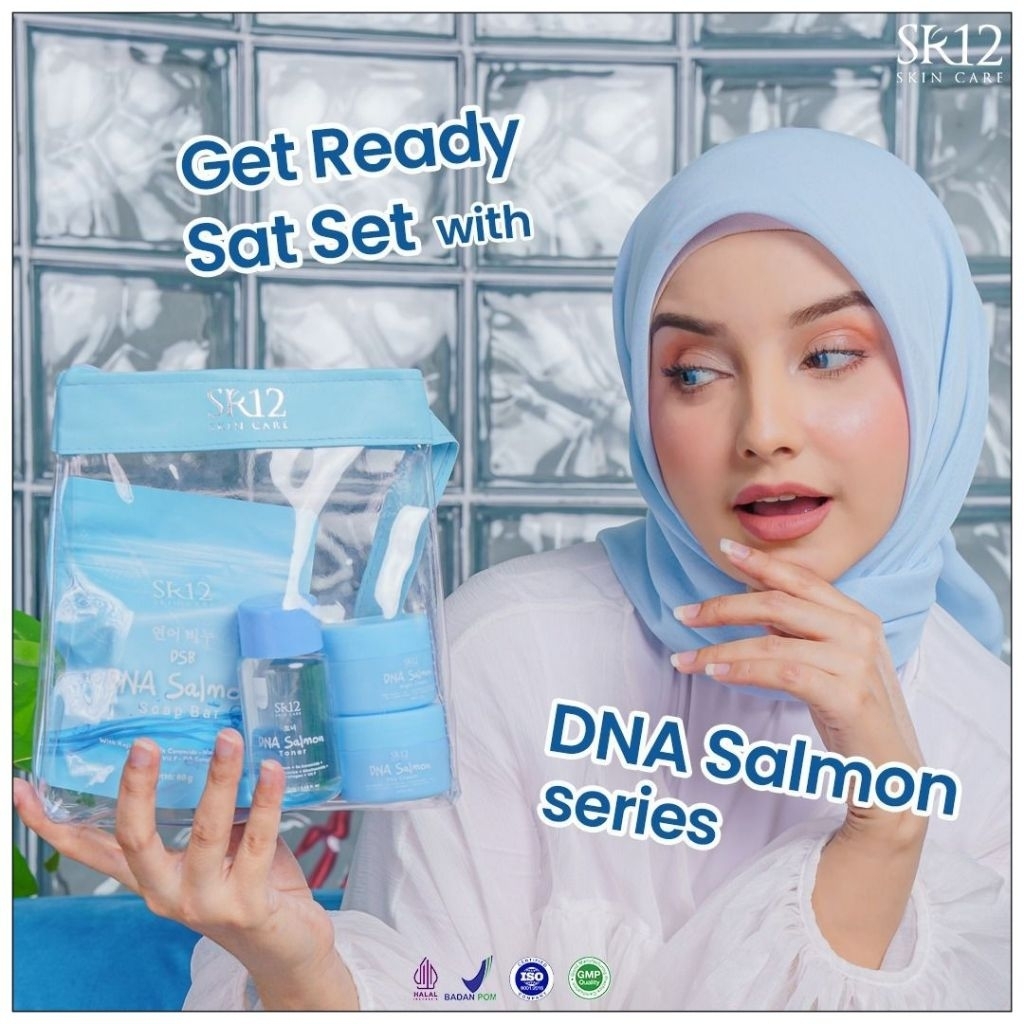 Skincare Cream Glowing DNA SALMON Sr12 Pemutih Wajah Glowing Cepat Ampuh Atasi Jerawat & Flek Hitam