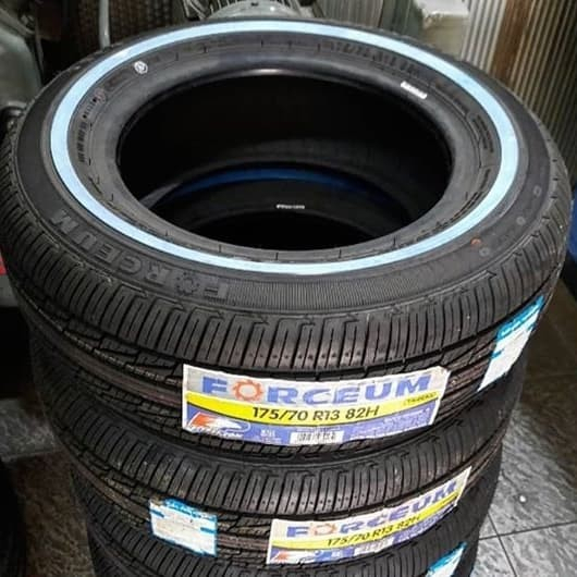 Ban Mobil 175/70 R13 Forceum Strip Putih Wlw Ukuran 175 70 Ring 13 Forceum Trideka R13