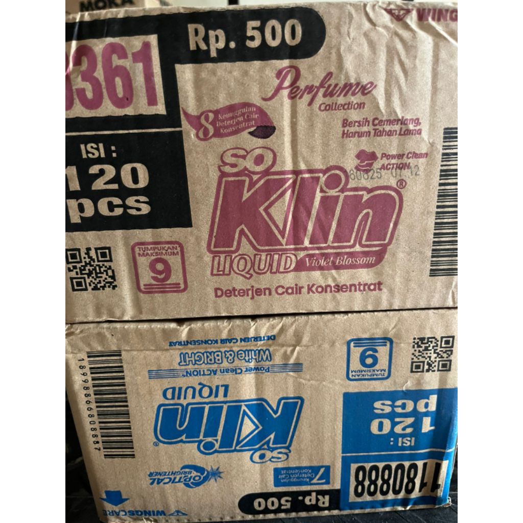 Soklin liquid 500 renceng 1karton (2karton)