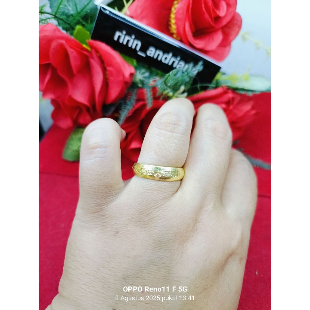 cincin ukir sayap koin 91 cantik