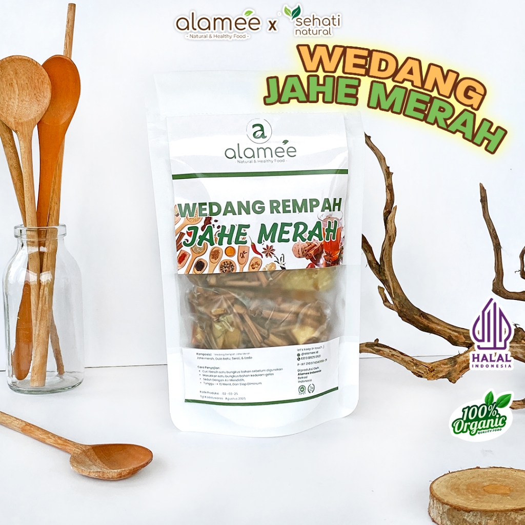 

ALAMEE Wedang Rempah Jahe Merah Komplit Tradisional Asli Rempah Minuman Herbal Alami Langsung Seduh