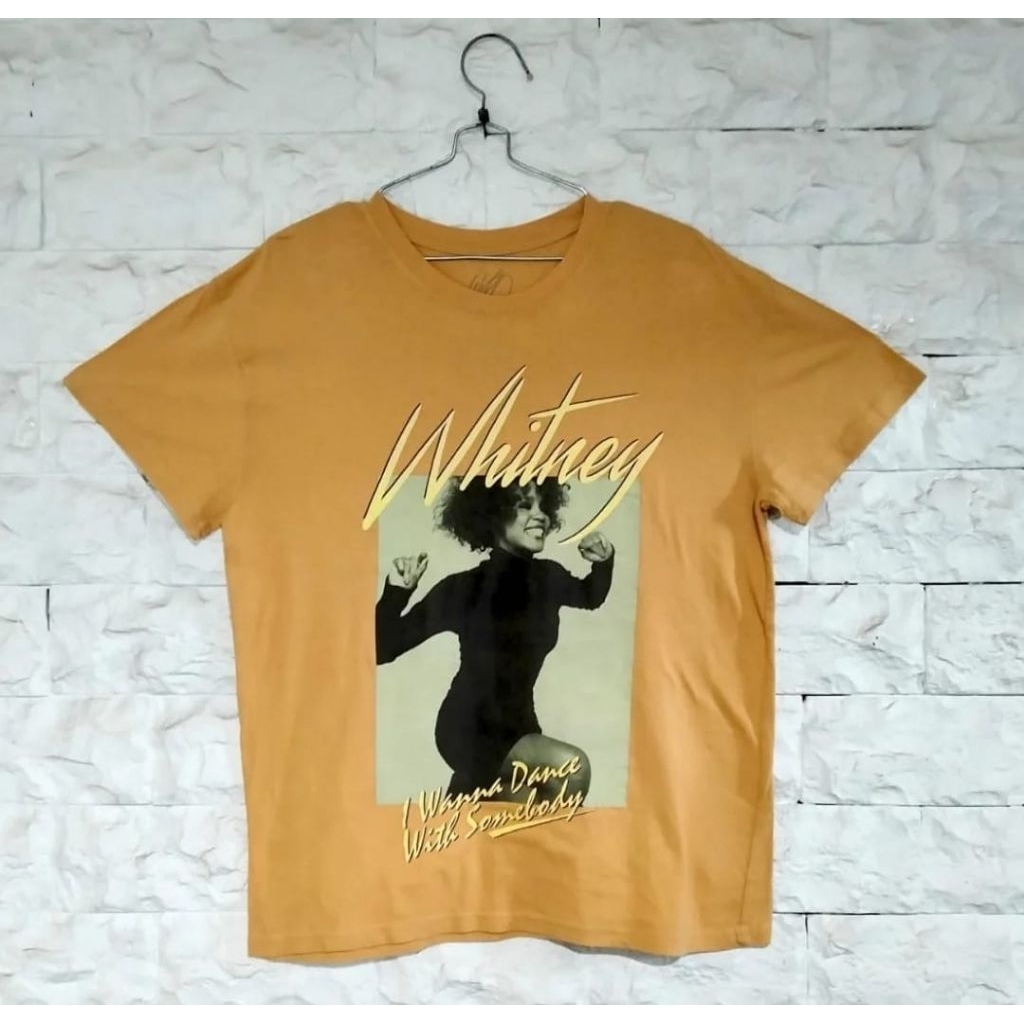 kaos shirt band singer WHITNEY HOUSTON