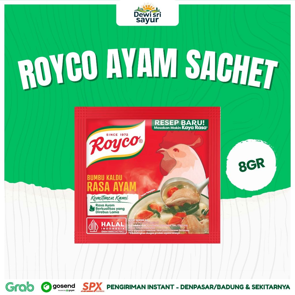 

Royco Ayam Sachet 8gr – Dewi Sri Sayur