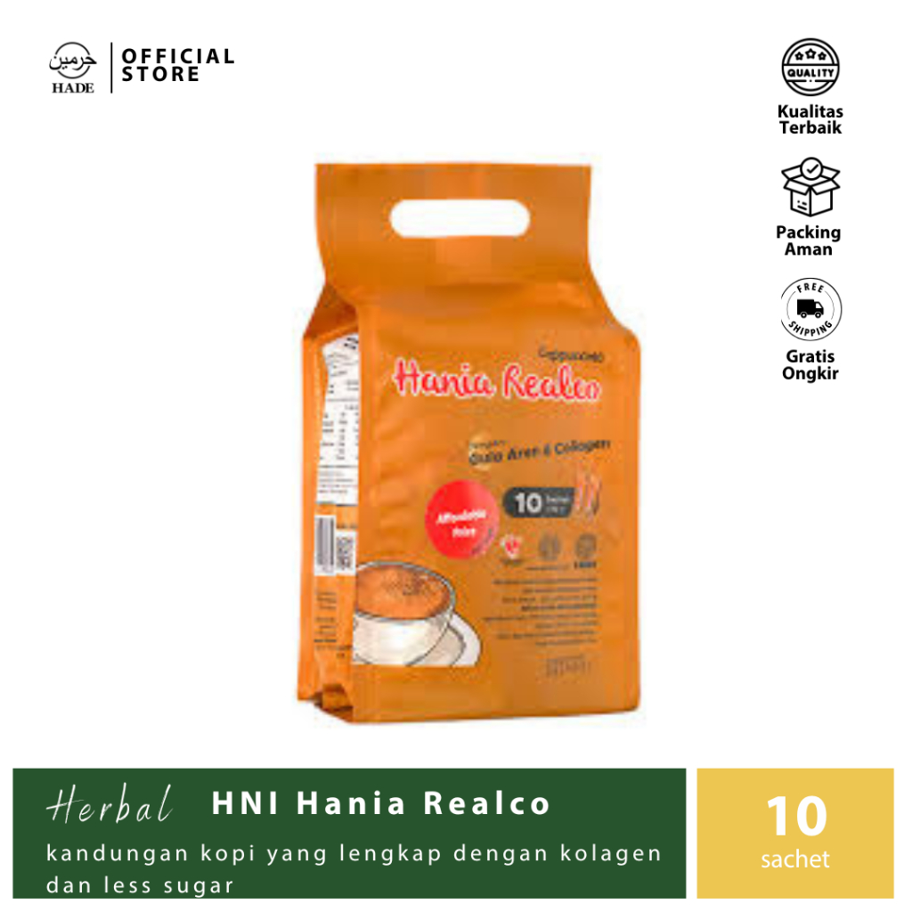 

HNI - Hania Realco Cappucino - Kopi dengan Kolagen dan Less Sugar