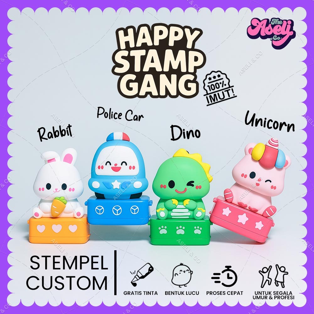 

Stempel Lucu Karakter – custom nama untuk anak sekolah, dokter SIP NIP ataupun logo