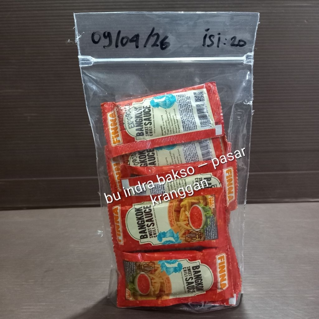 

sambal bangkok finna sachet isi 20 saus dipping ayam goreng