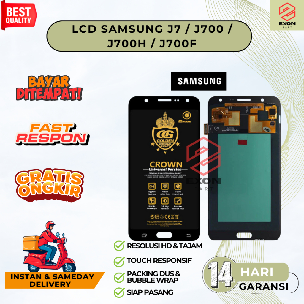 LCD TOUCHSREEN SAMSUNG J7 / J700 / J700H / J700F FULLSET COMPLETE