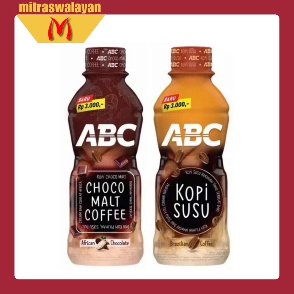 

ABC Kopi Susu Ready To Drink Kemasan 200 ml