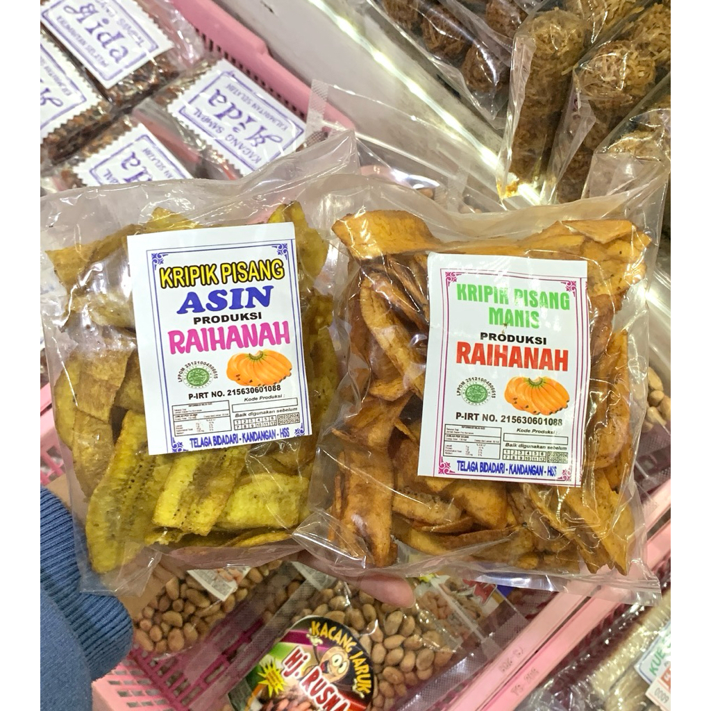 

KERIPIK PISANG RENYAH | KERIPIK PISANG MANIS & ASIN | KERIPIK PISANG RAIHANAH