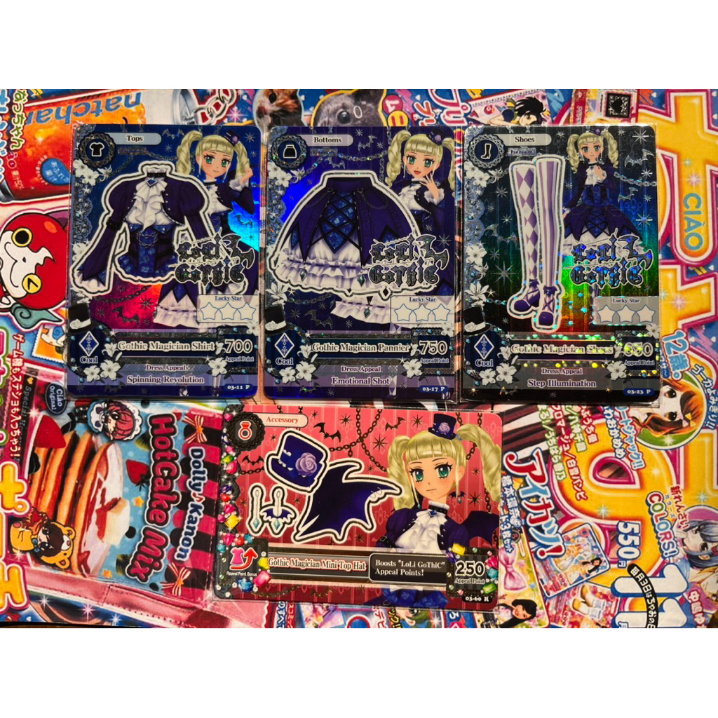 Kartu Aikatsu Premium Official Ori Yurika Todo Loli Gothic Rare Gothic Gothic Magician Coord Langka 