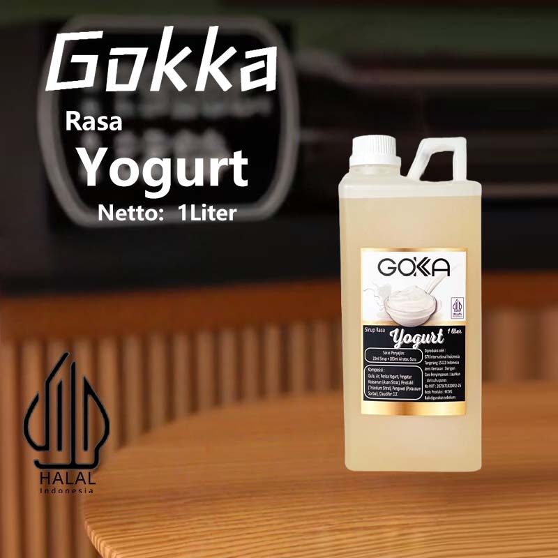 

Gokka Sirup Yogurt 1L - Minuman Segar Rasa Yogurt / Yogurt Syrup