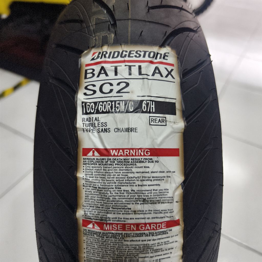 Battlax SC2 160/60.15 Rear. ban tmax
