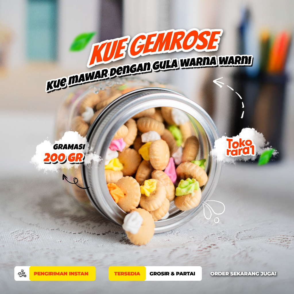 

Kue Gem Rose Jadul 200gram