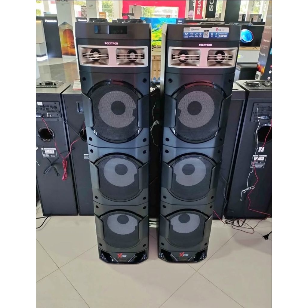 SPEAKER POLYTRON PAS10DF38 PAS 10DF38 XBR TRIPLE WOOFER SUPER BASS