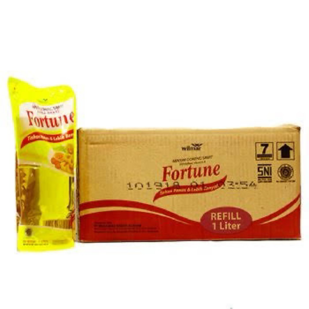

(KARTON) Minyak Goreng FORTUNE 1 Liter 12pouch